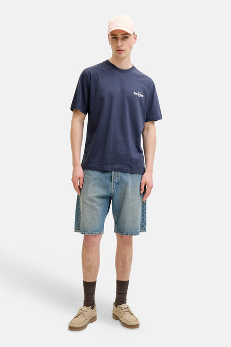 T-shirt (korte mouwen) blauw - ORIGINALS BY JACK & JONES