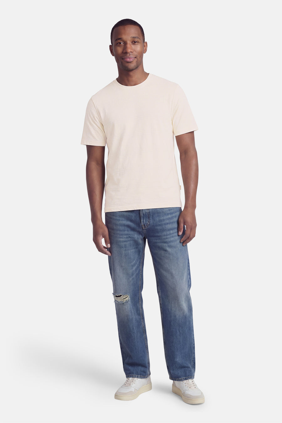 T-shirt met korte mouwen - ecru