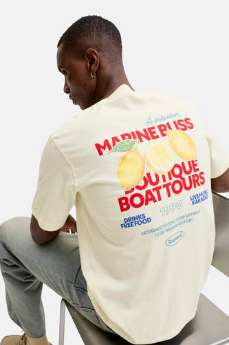 T-shirt (korte mouwen) beige - ORIGINALS BY JACK & JONES
