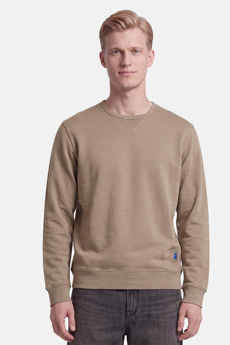 Sweater O-hals - taupe