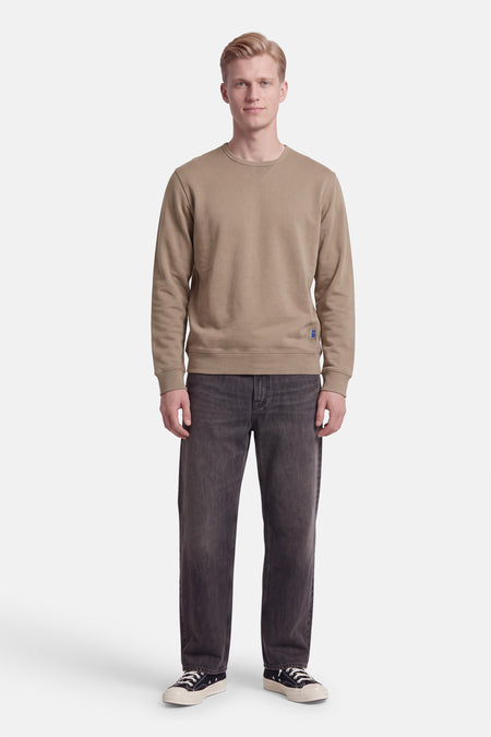 Sweater O-hals - taupe