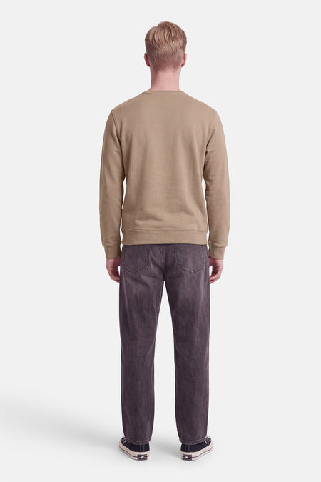 Sweater O-hals - taupe