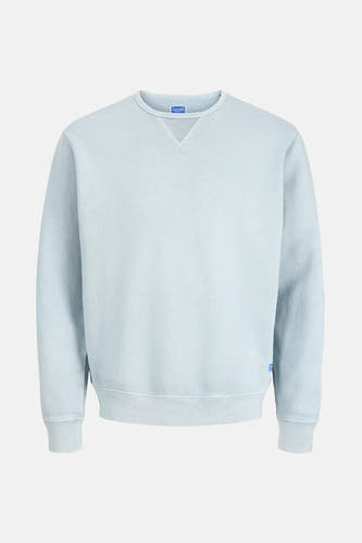 Blauw sweatshirt van PREMIUM BLUE by JACK & JONES, met lange mouwen en ronde hals.