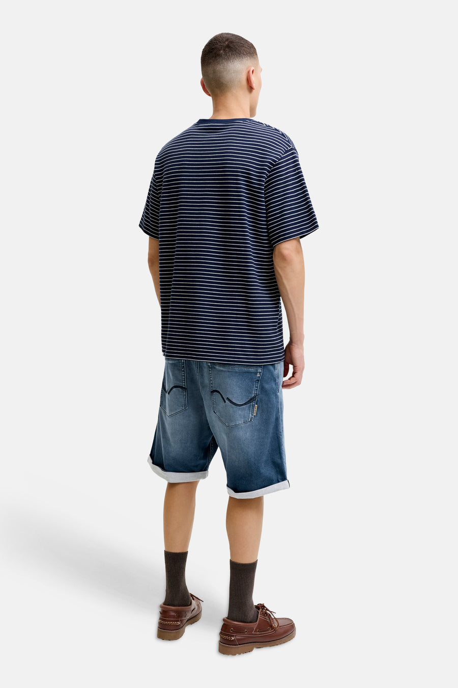 5-pocket shorts mid blue denim - JACK & JONES JEANS INTELLIGENCE