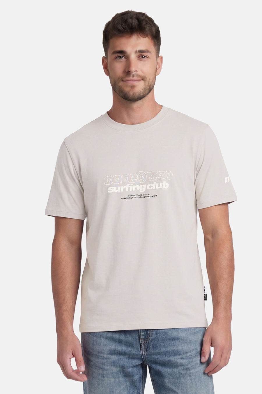 T-shirt met korte mouwen - grijs
