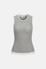 Top - Light Grey Melange
