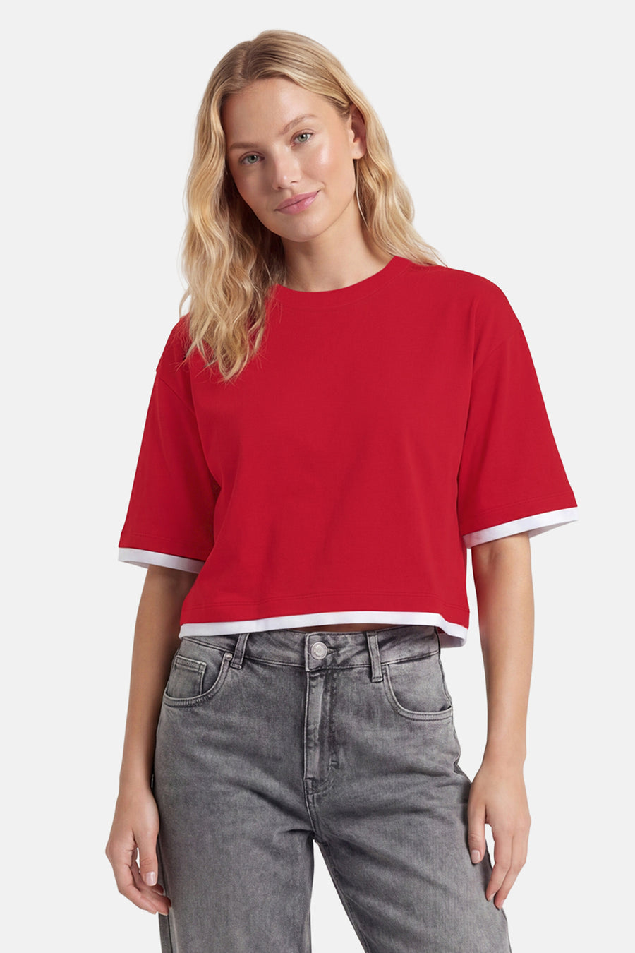 T-shirt met korte mouwen - rood
