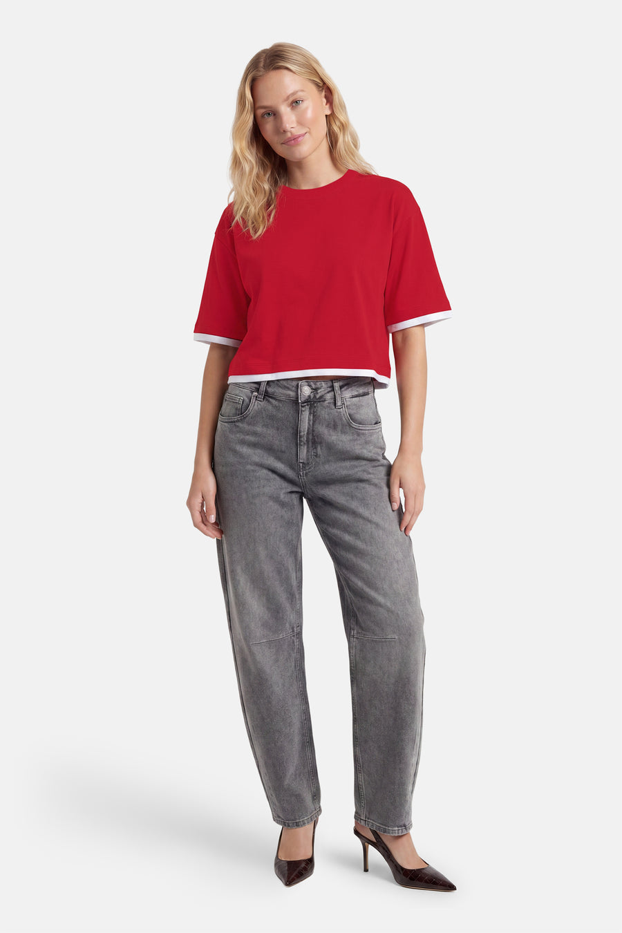 T-shirt met korte mouwen - rood