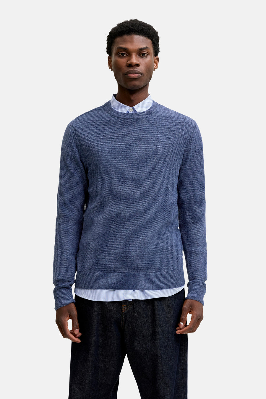 Pull col O bleu - PREMIUM by JACK & JONES