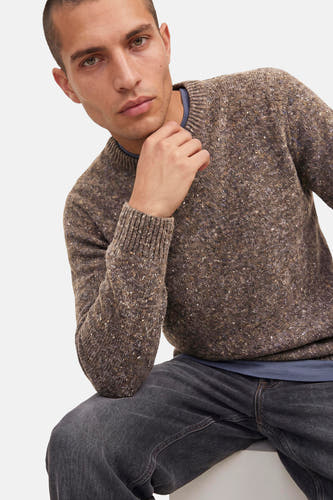 Pull col O - brun