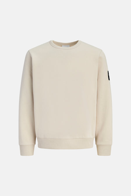 Sweat col O - beige