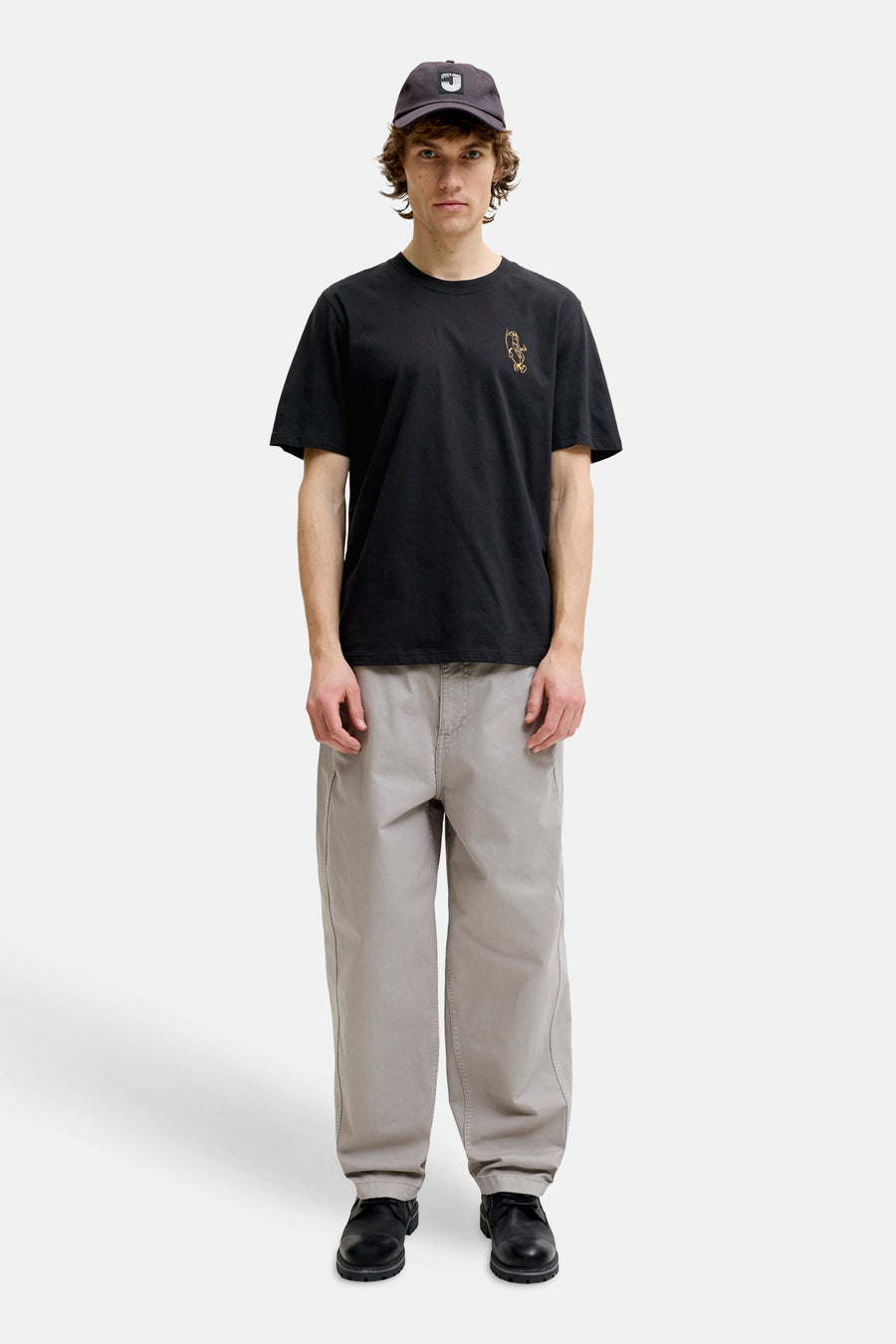T-shirt (korte mouwen) zwart - ORIGINALS BY JACK & JONES