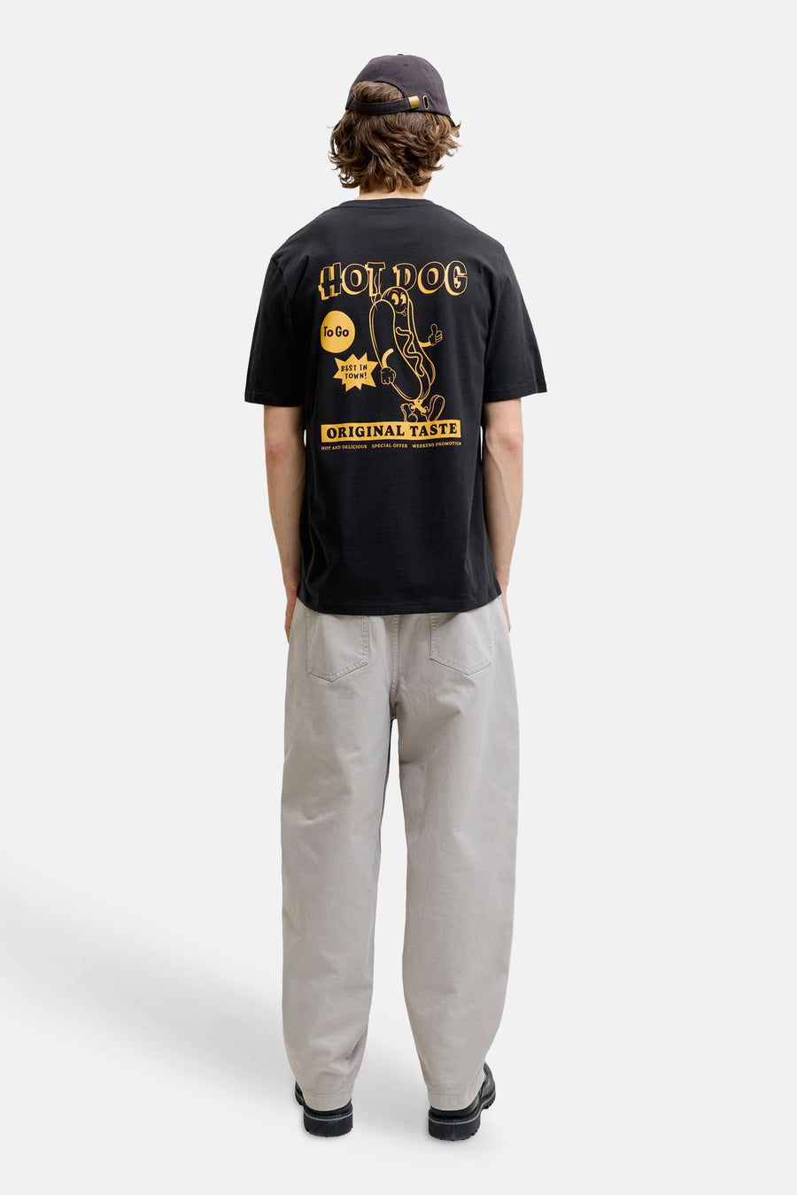 T-shirt (korte mouwen) zwart - ORIGINALS BY JACK & JONES