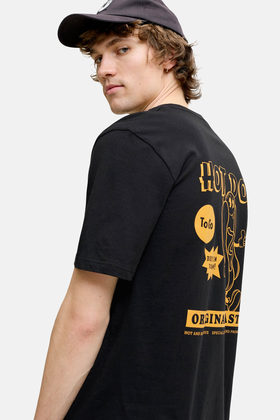 T-shirt (korte mouwen) zwart - ORIGINALS BY JACK & JONES