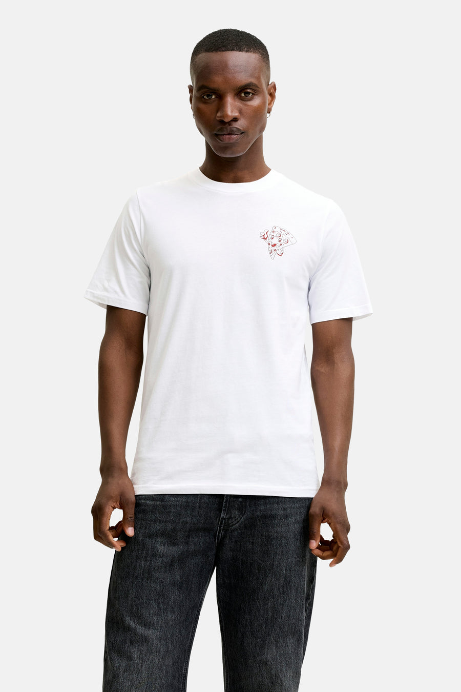 T-shirt (korte mouwen) wit - ORIGINALS BY JACK & JONES