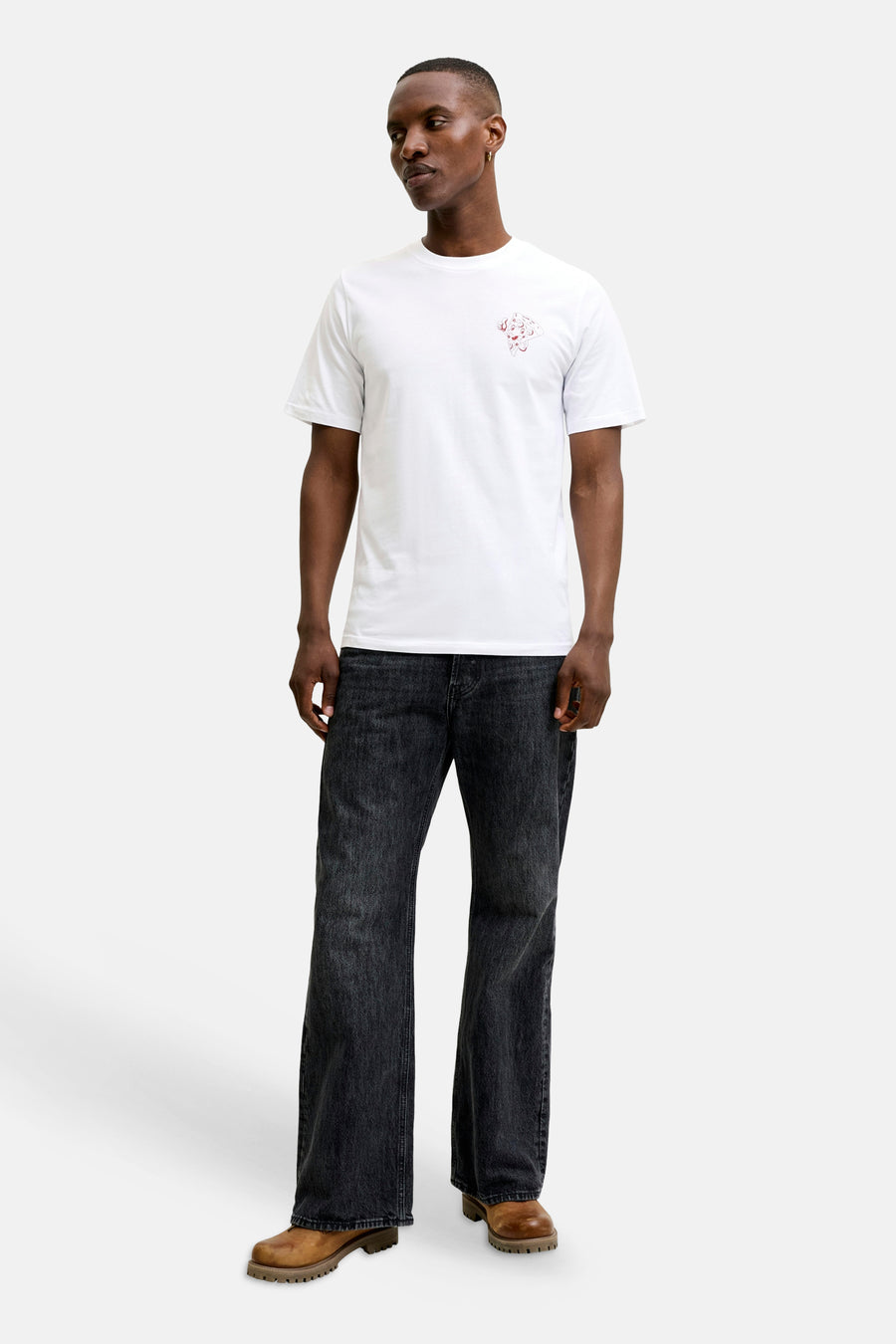 T-shirt (korte mouwen) wit - ORIGINALS BY JACK & JONES