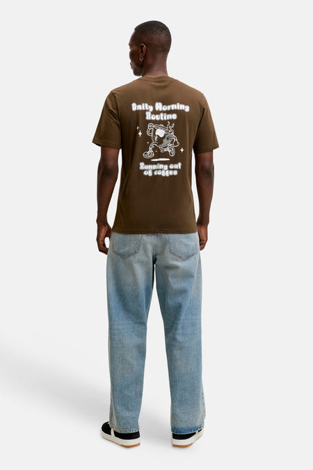 T-shirt met korte mouwen - bruin