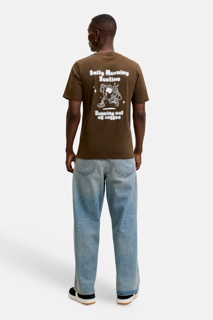 T-shirt (korte mouwen) bruin - ORIGINALS BY JACK & JONES