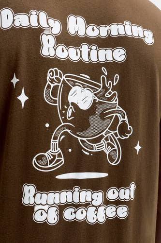 T-shirt (korte mouwen) bruin - ORIGINALS BY JACK & JONES