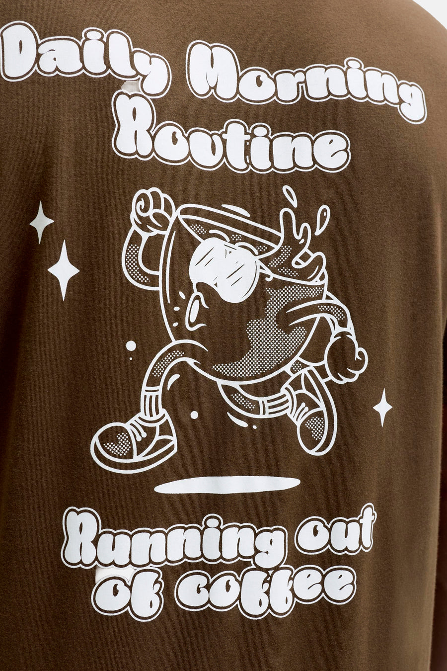 T-shirt (korte mouwen) bruin - ORIGINALS BY JACK & JONES