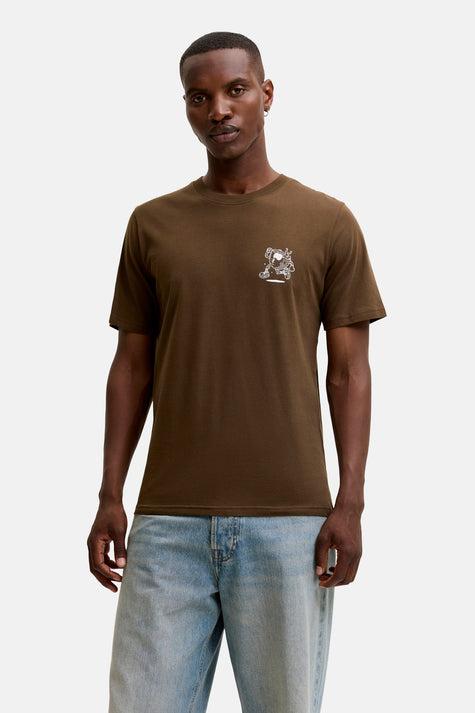 T-shirt met korte mouwen - bruin