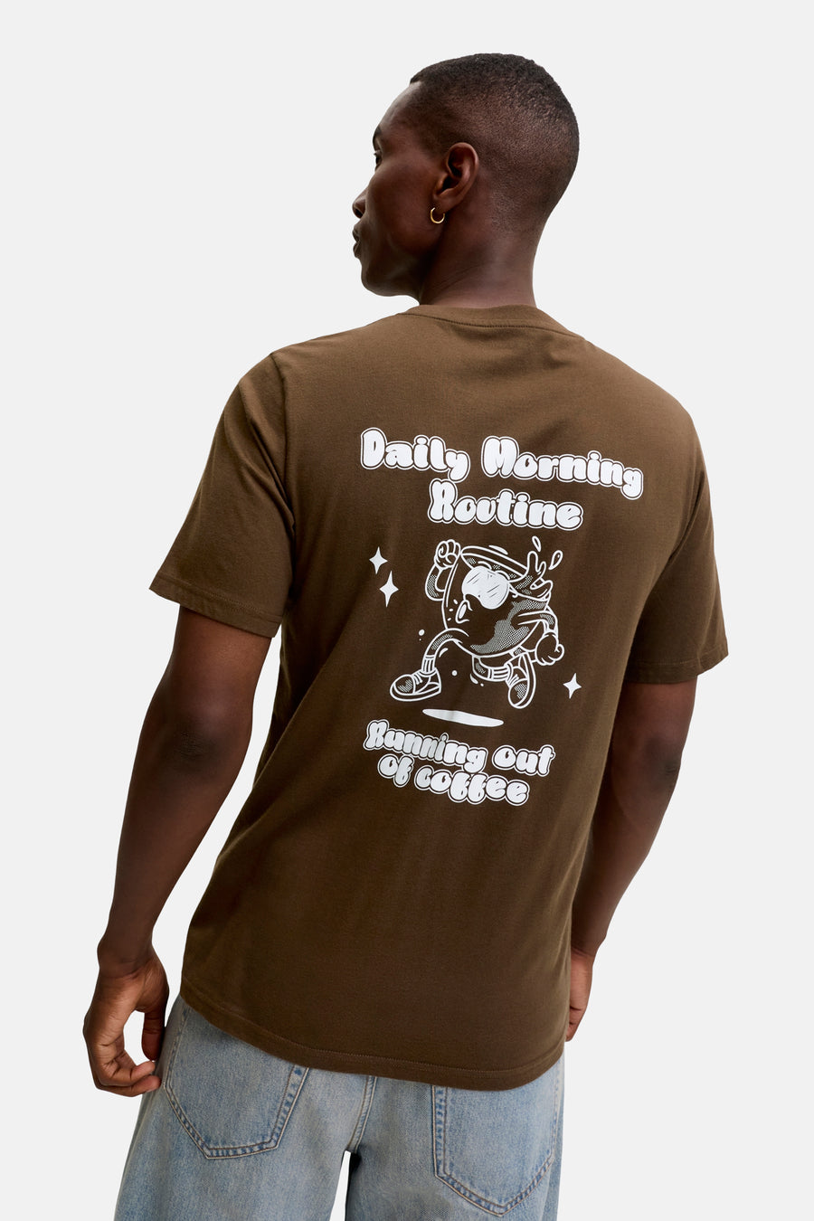 T-shirt (korte mouwen) bruin - ORIGINALS BY JACK & JONES