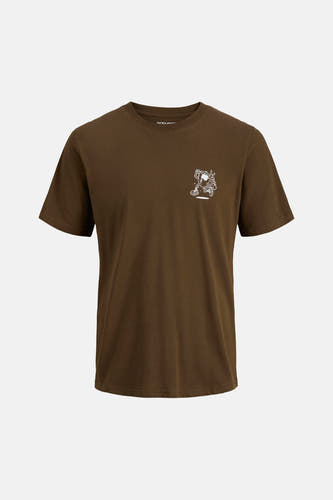 T-shirt (korte mouwen) bruin - ORIGINALS BY JACK & JONES