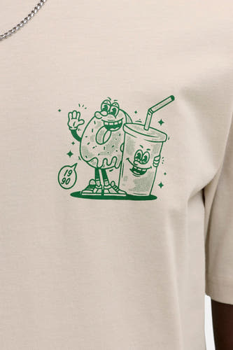 T-shirt (korte mouwen) ecru - ORIGINALS BY JACK & JONES