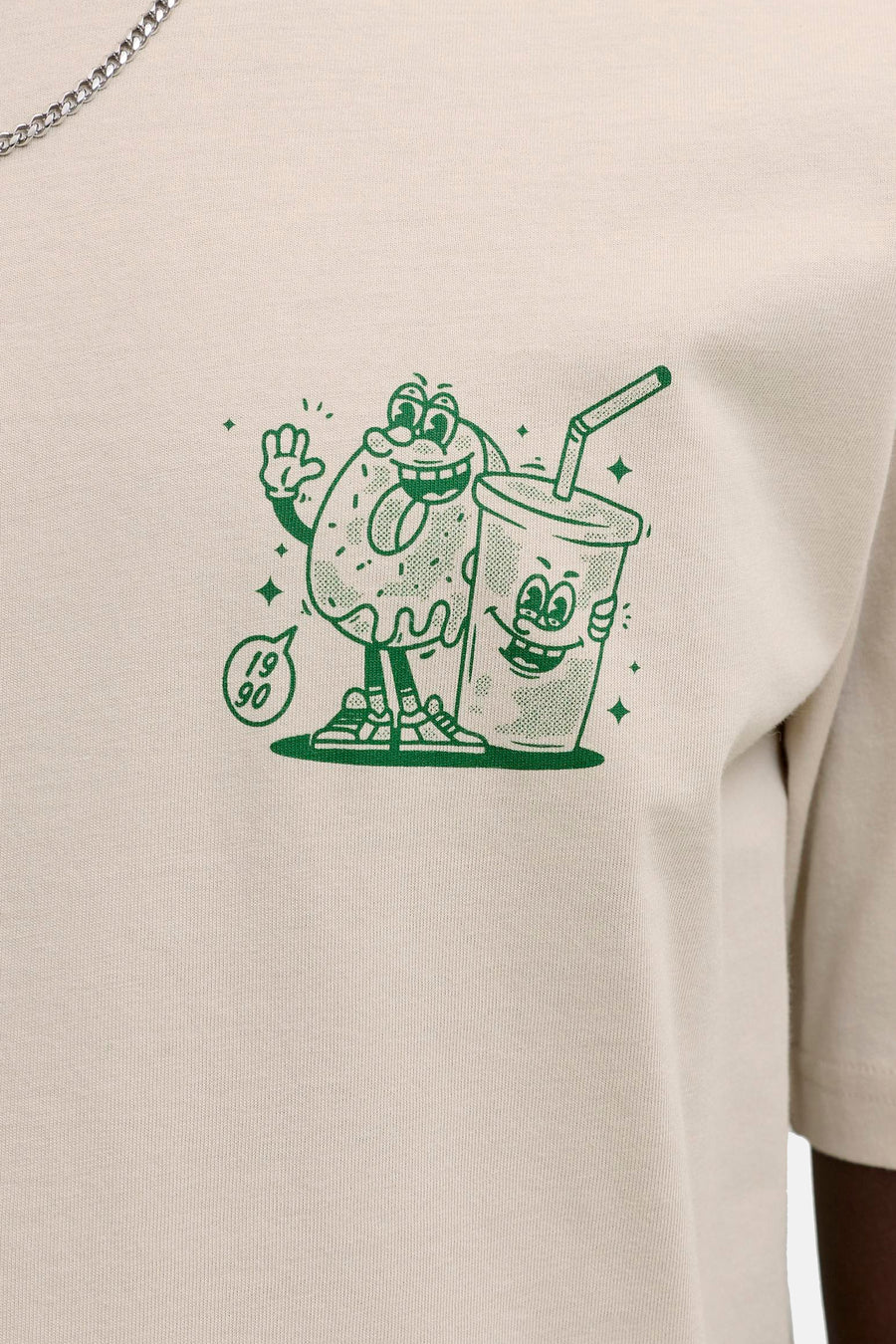 T-shirt (korte mouwen) ecru - ORIGINALS BY JACK & JONES