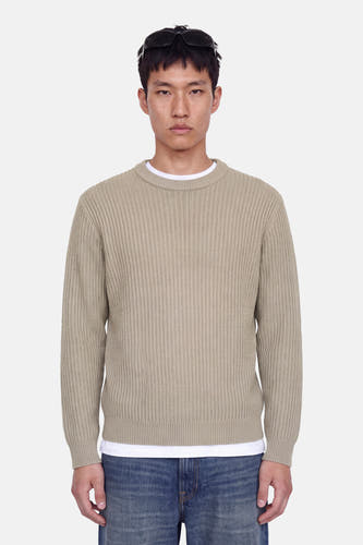 Trui met ronde hals ecru - ORIGINALS BY JACK & JONES