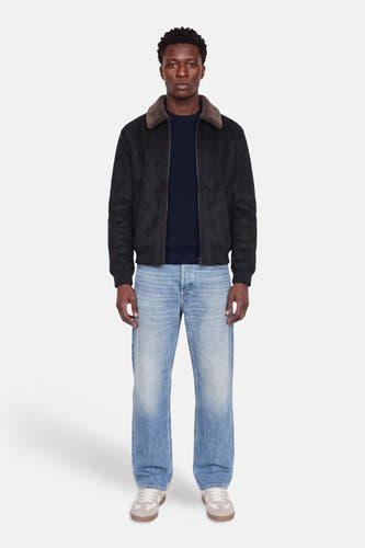 Trui met ronde hals blauw - ORIGINALS BY JACK & JONES
