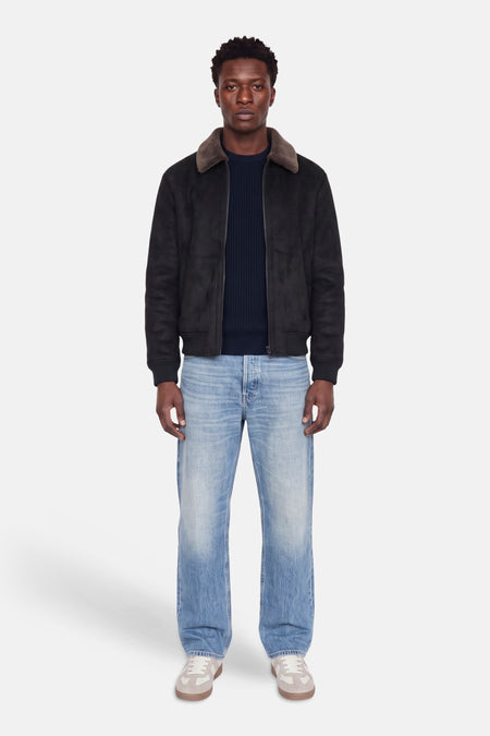 Pull col O - bleu