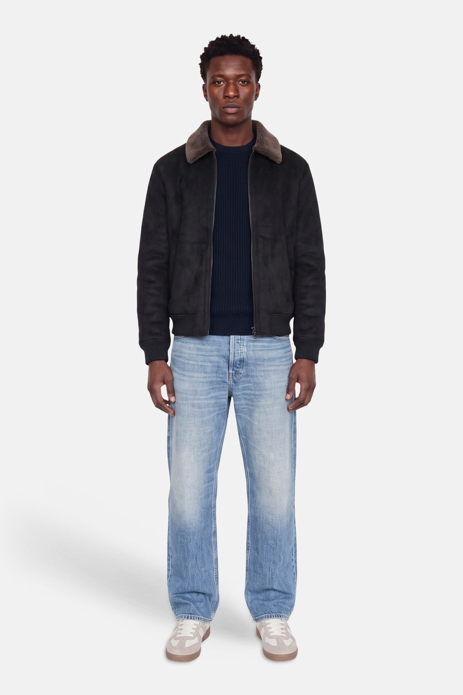 Trui met ronde hals blauw - ORIGINALS BY JACK & JONES