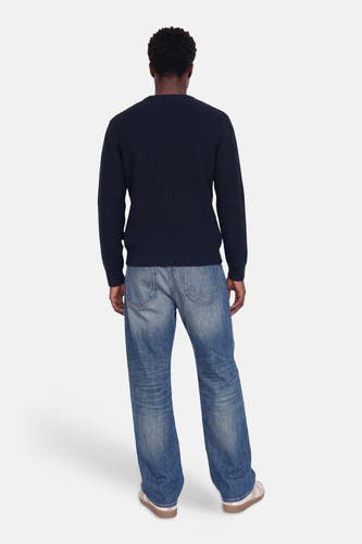 Trui met ronde hals blauw - ORIGINALS BY JACK & JONES