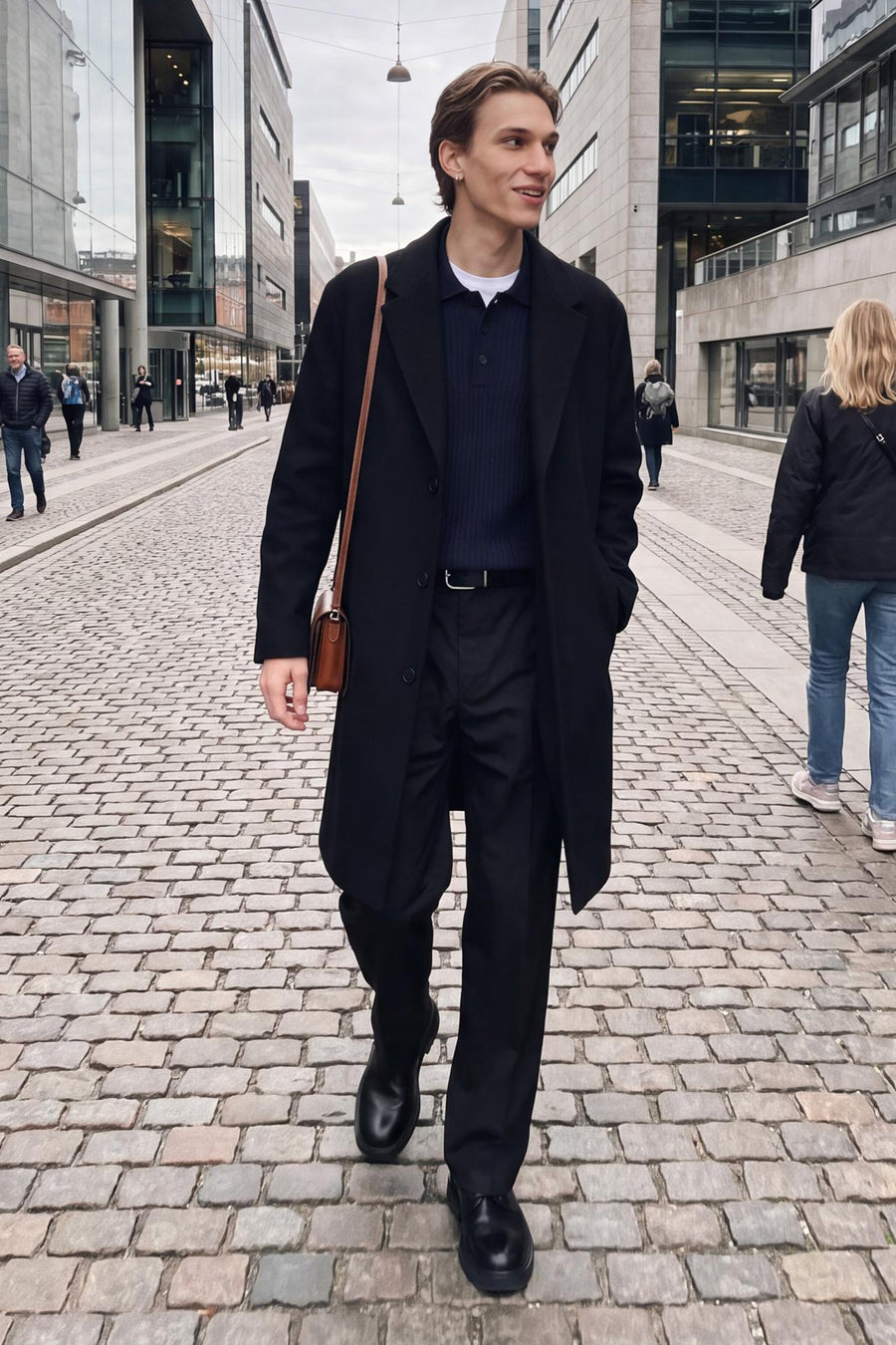 Trui met ronde hals blauw - ORIGINALS BY JACK & JONES