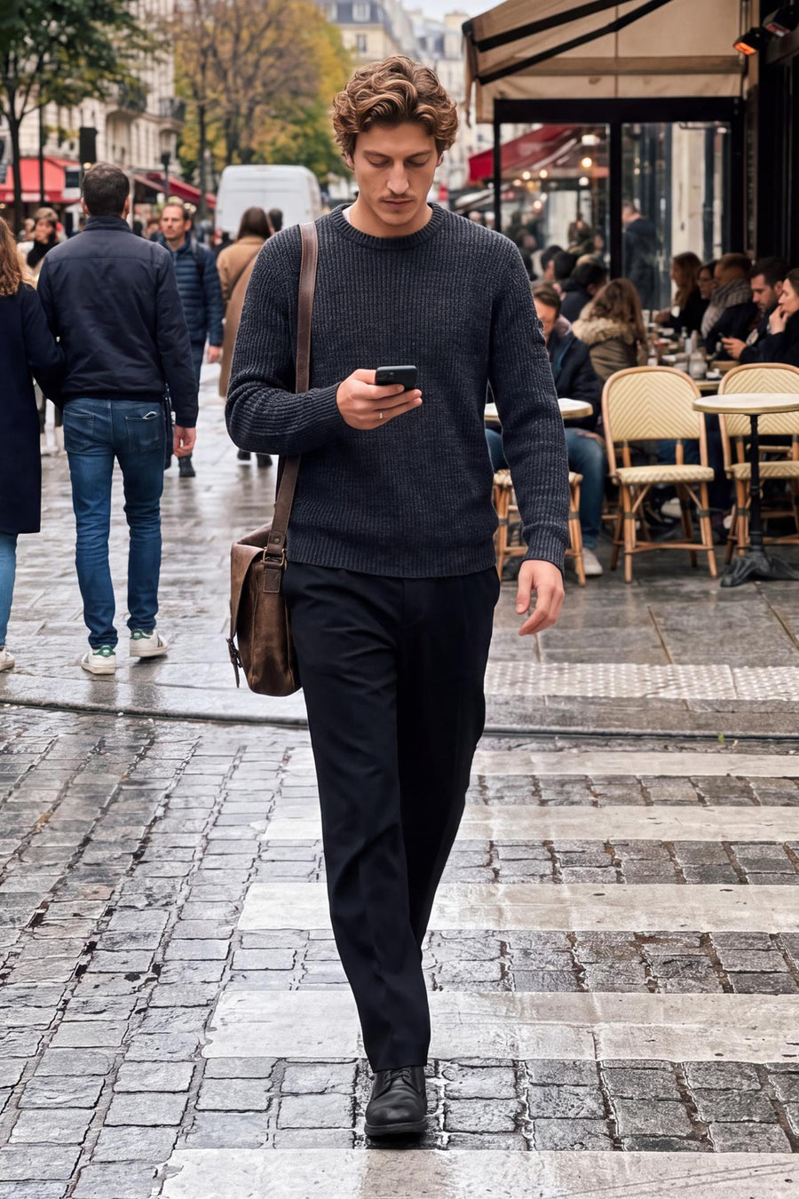 Pull col O bleu - ORIGINALS BY JACK & JONES
