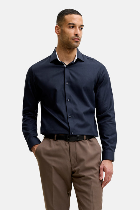 Hemd met lange mouwen - blauw