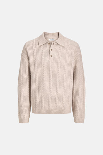 Trui met ronde hals ecru - ORIGINALS BY JACK & JONES