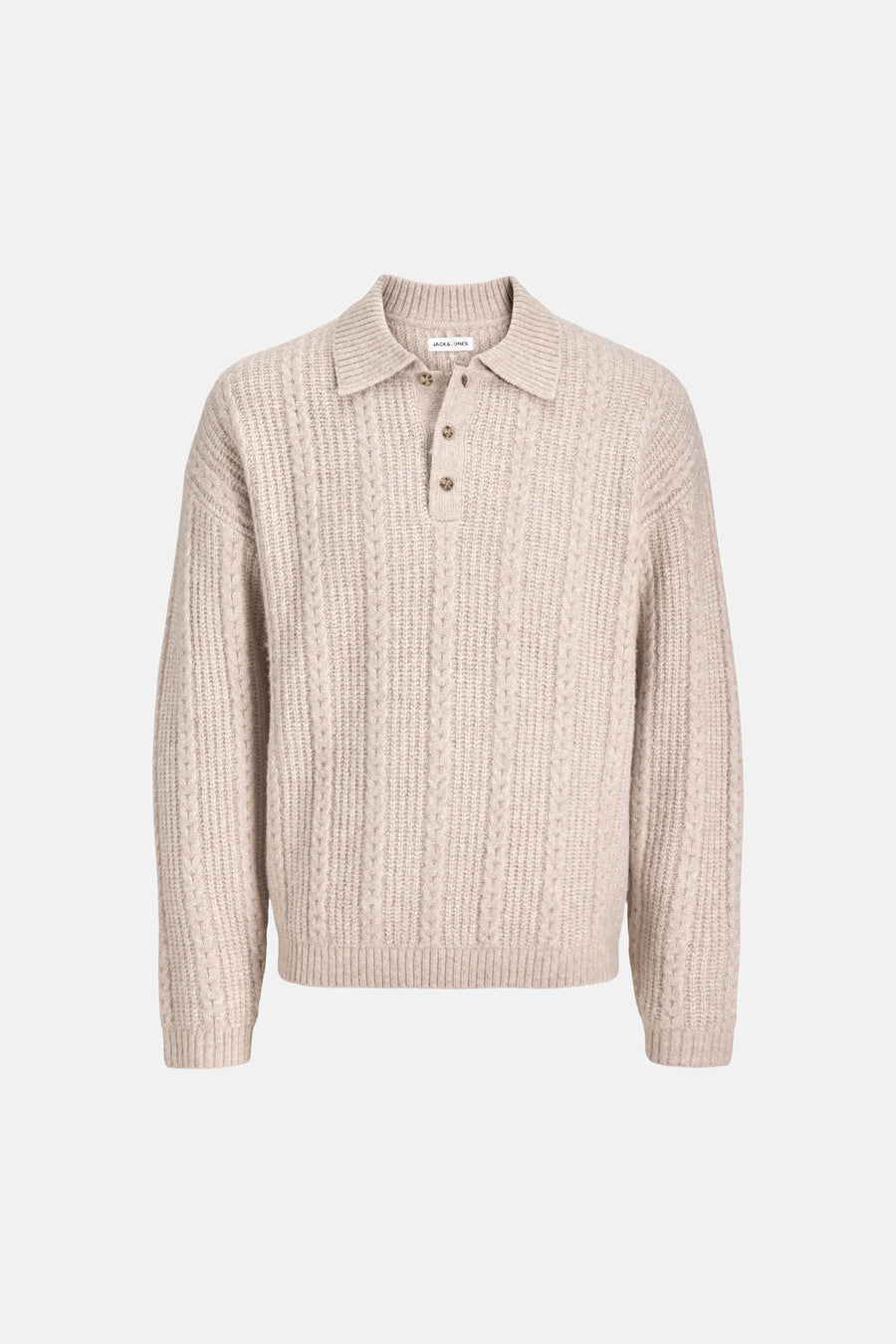 Trui met ronde hals ecru - ORIGINALS BY JACK & JONES