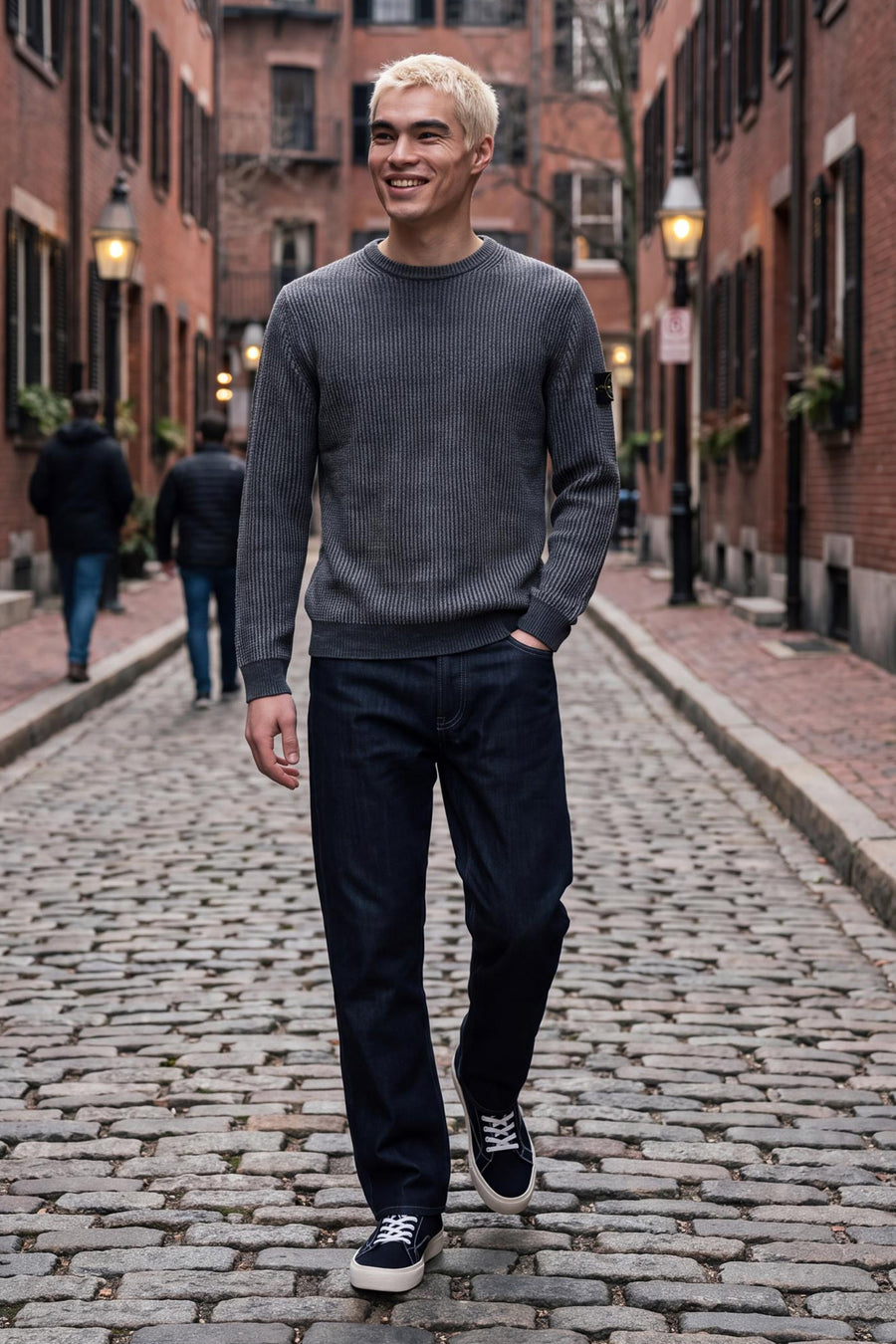 Trui met ronde hals grijs - CORE BY JACK & JONES