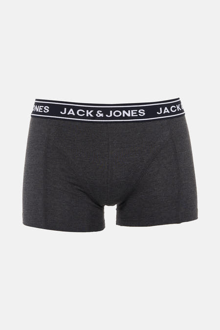 Boxer short gris d'ACCESSORIES BY JACK & JONES avec une ceinture élastique à logo.