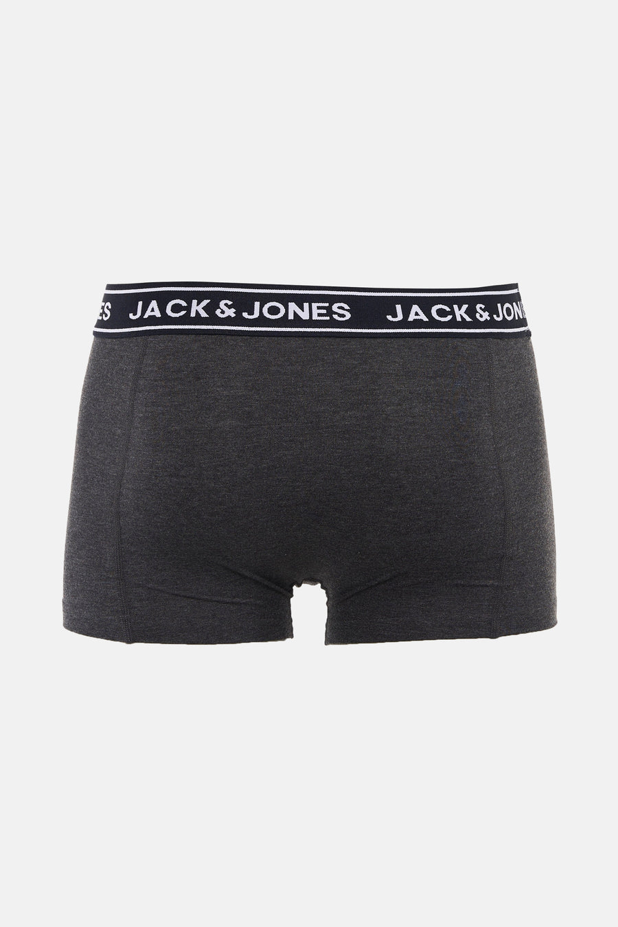 Grijze boxershort van ACCESSORIES BY JACK & JONES met een elastische tailleband met logo.

