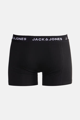 Zwarte boxershort van Jack & Jones met een elastische tailleband met logo.