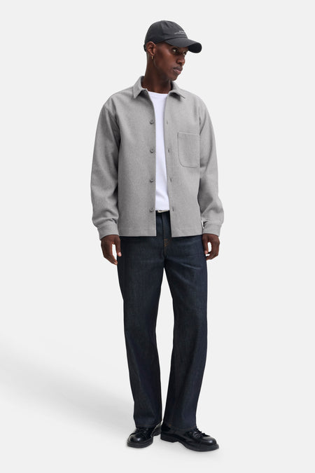Chemise à manches longues - Light Grey Melange