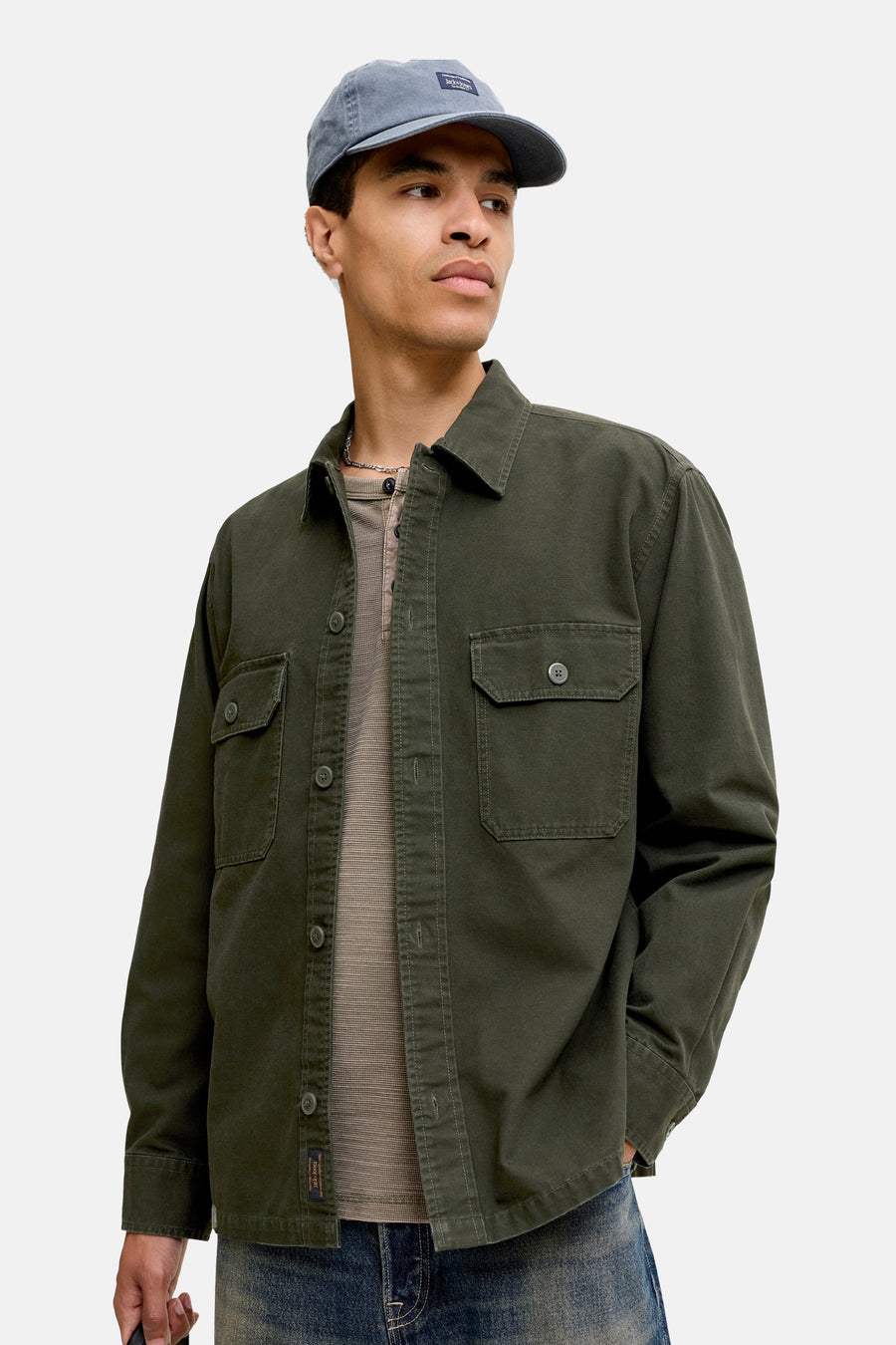 Chemise (manches longues) vert - ORIGINALS BY JACK & JONES