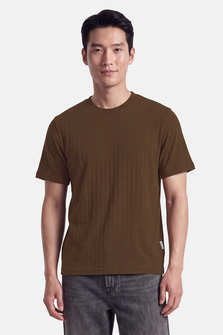 T-shirt met korte mouwen - bruin