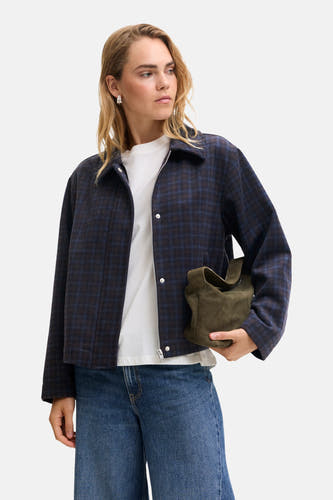 Korte jas blauw - JJXX