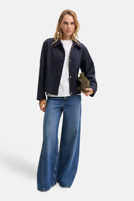 Veste courte bleu - JJXX