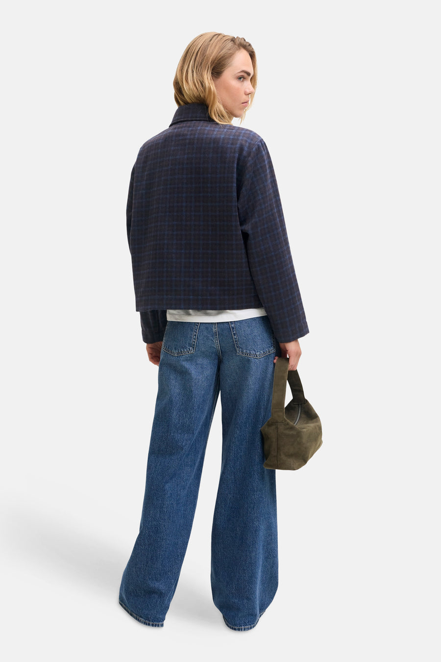 Korte jas blauw - JJXX