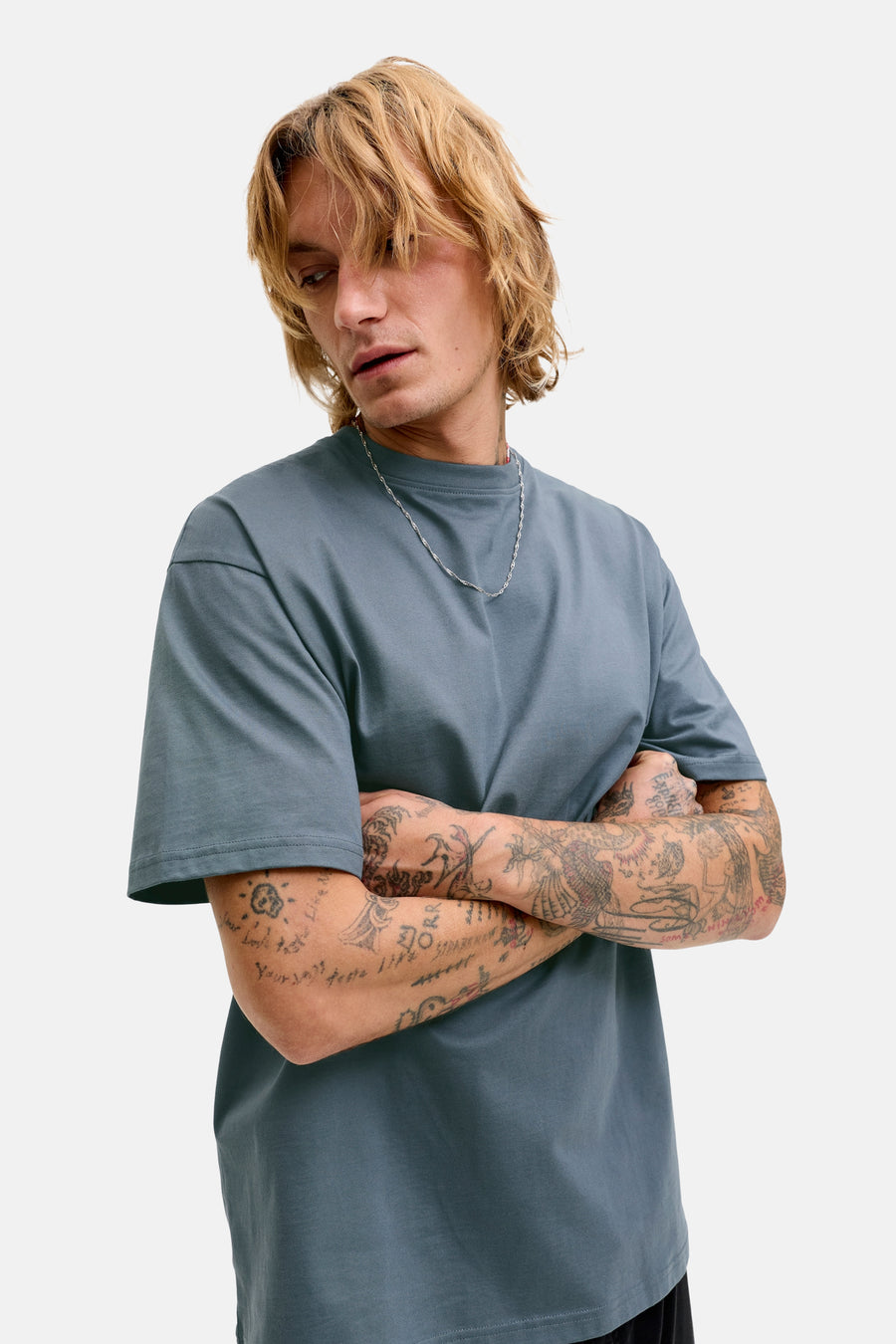 T-shirt met korte mouwen - grijs